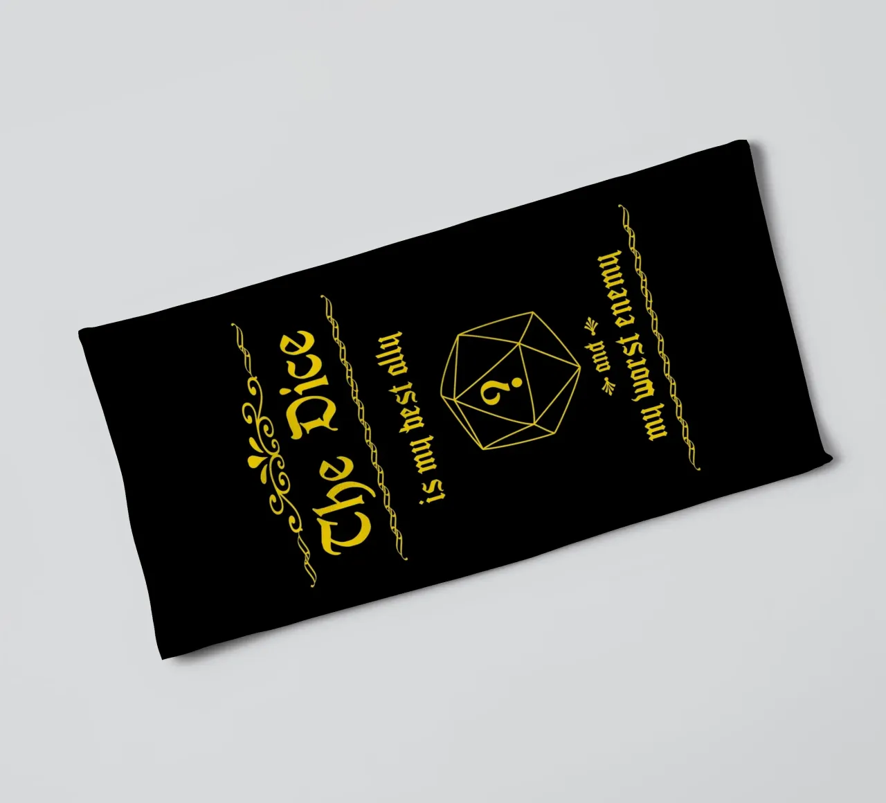 The dice is my best ally and my worst enemy towel by Loobs