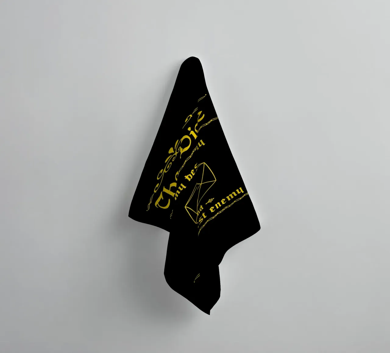 The dice is my best ally and my worst enemy towel by Loobs