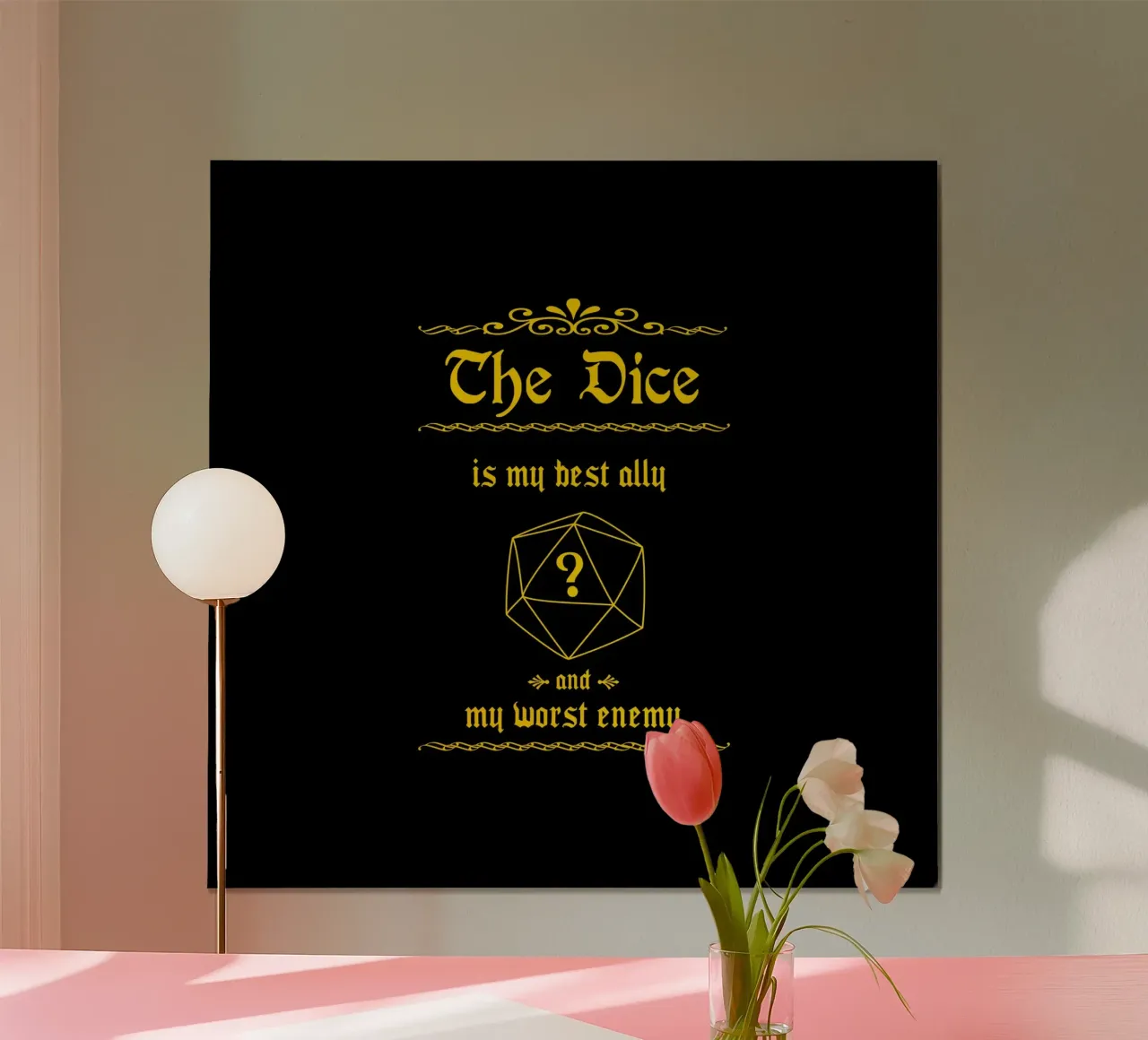 Le dé est mon meilleur allié et mon pire ennemi poster de Loobs