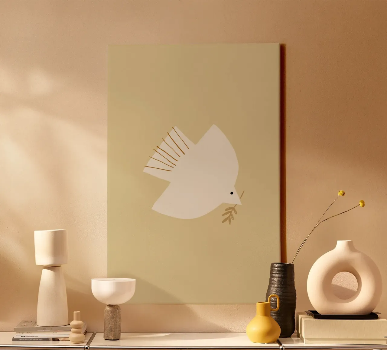 Dove canvas by AleksandraAnna