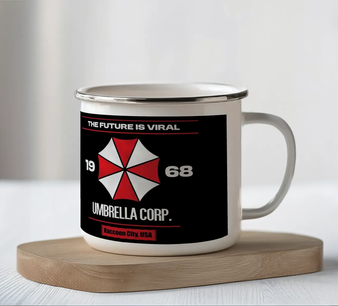 The Future is Viral - Umbrella Corp. tazza in smalto da Loobs