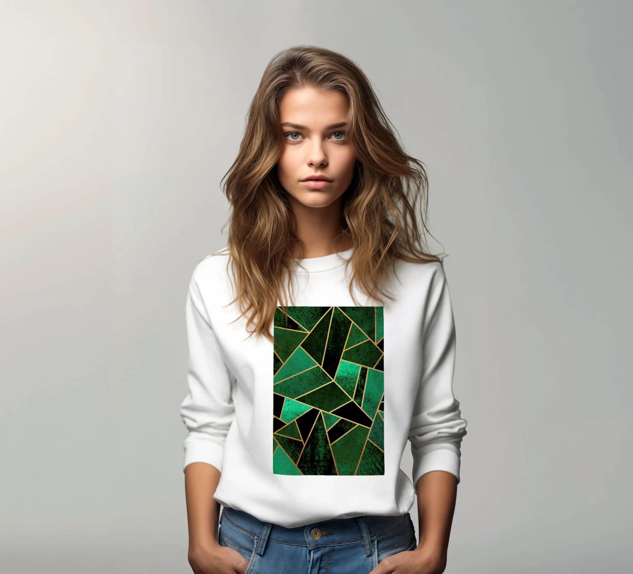 Emerald and Copper felpa da Elisabeth Fredriksson