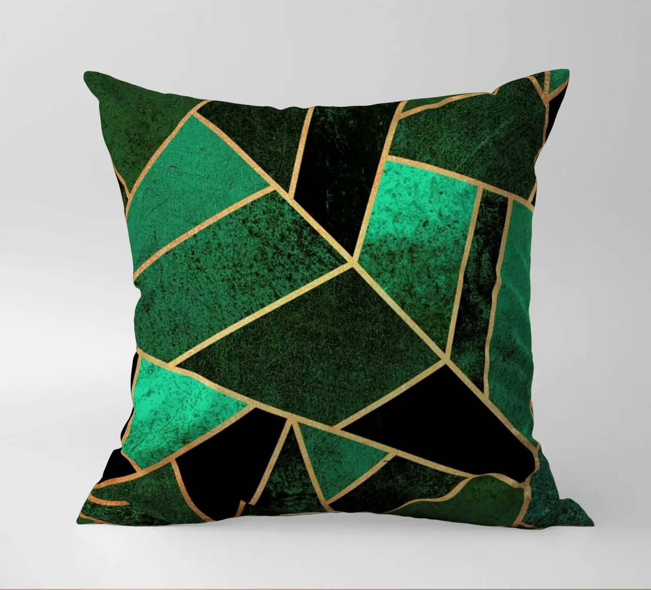 Emerald and Copper cuscino da Elisabeth Fredriksson