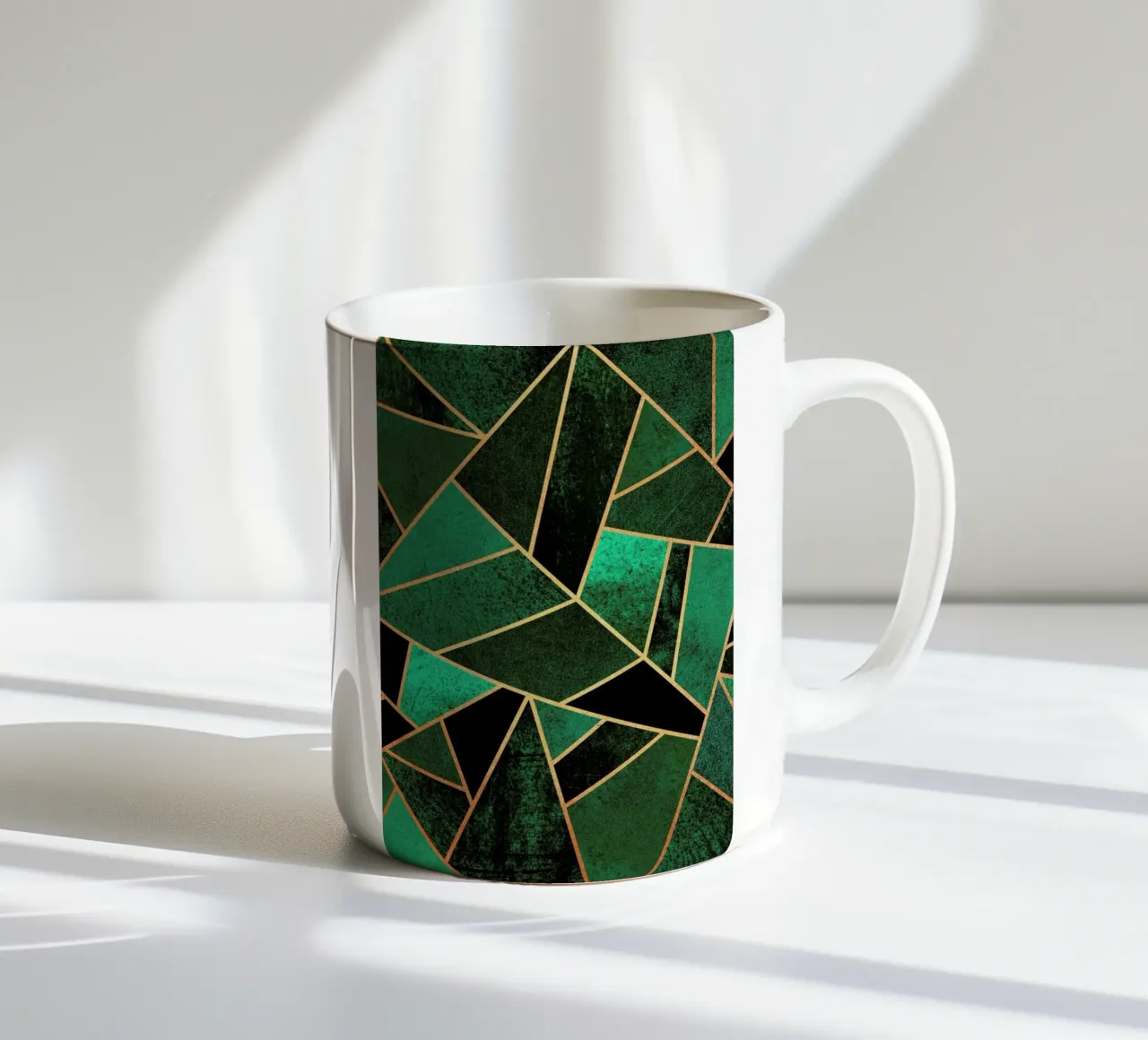 Emerald and Copper tazza in ceramica da Elisabeth Fredriksson