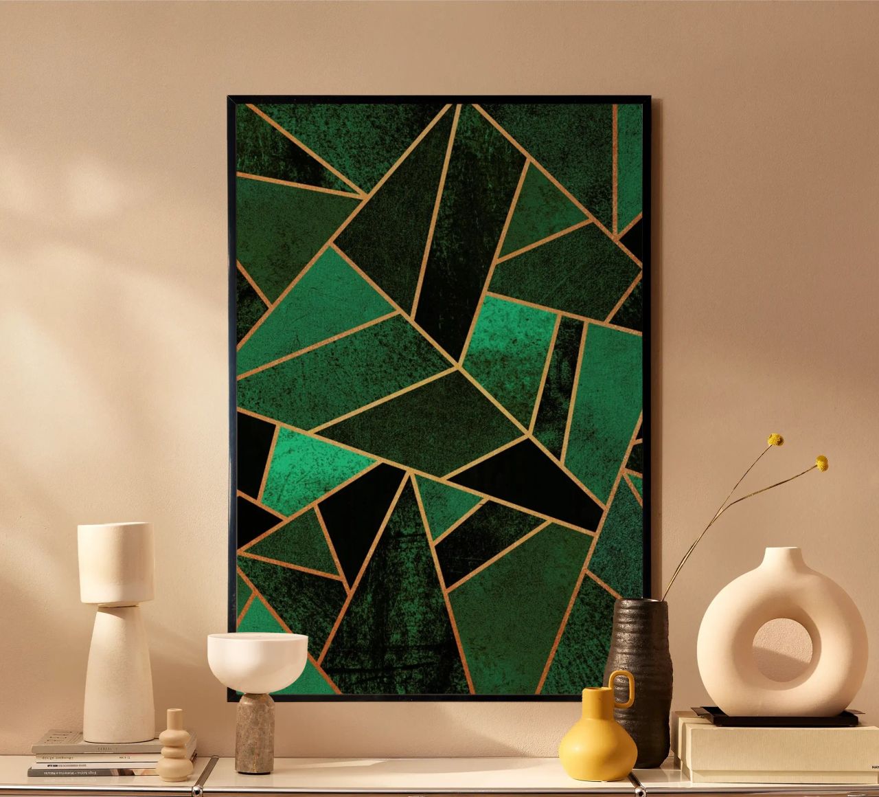 Emerald and Copper Poster von Elisabeth Fredriksson
