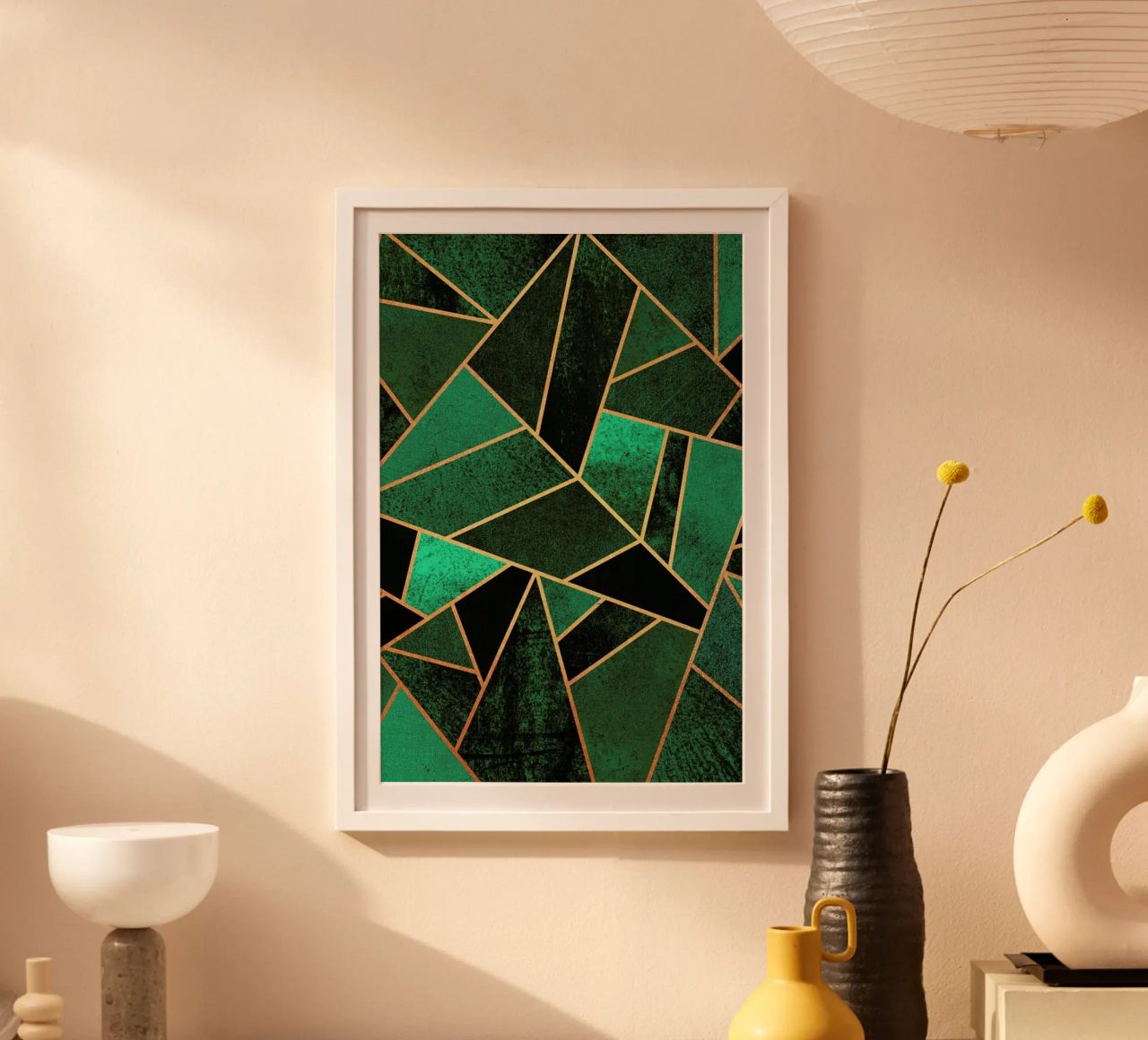Emerald and Copper Poster von Elisabeth Fredriksson