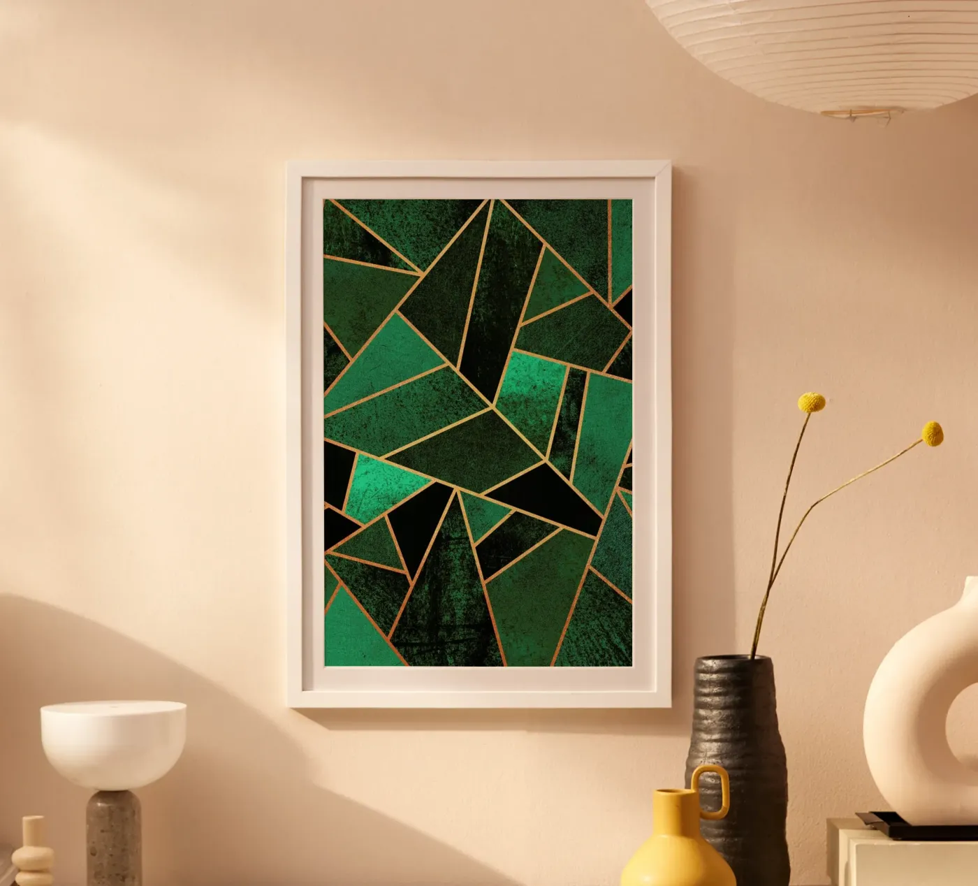Emerald and Copper poster van Elisabeth Fredriksson
