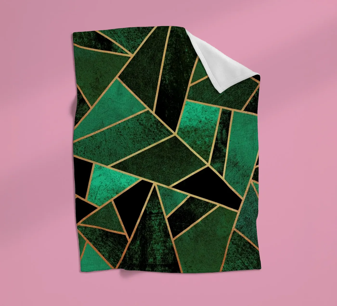Emerald and Copper fleecedeken van Elisabeth Fredriksson