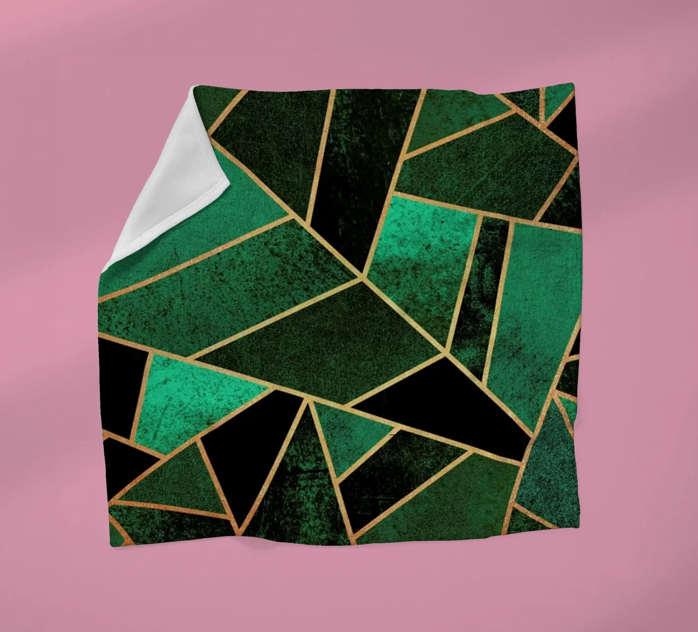 Emerald and Copper fleecedeken van Elisabeth Fredriksson