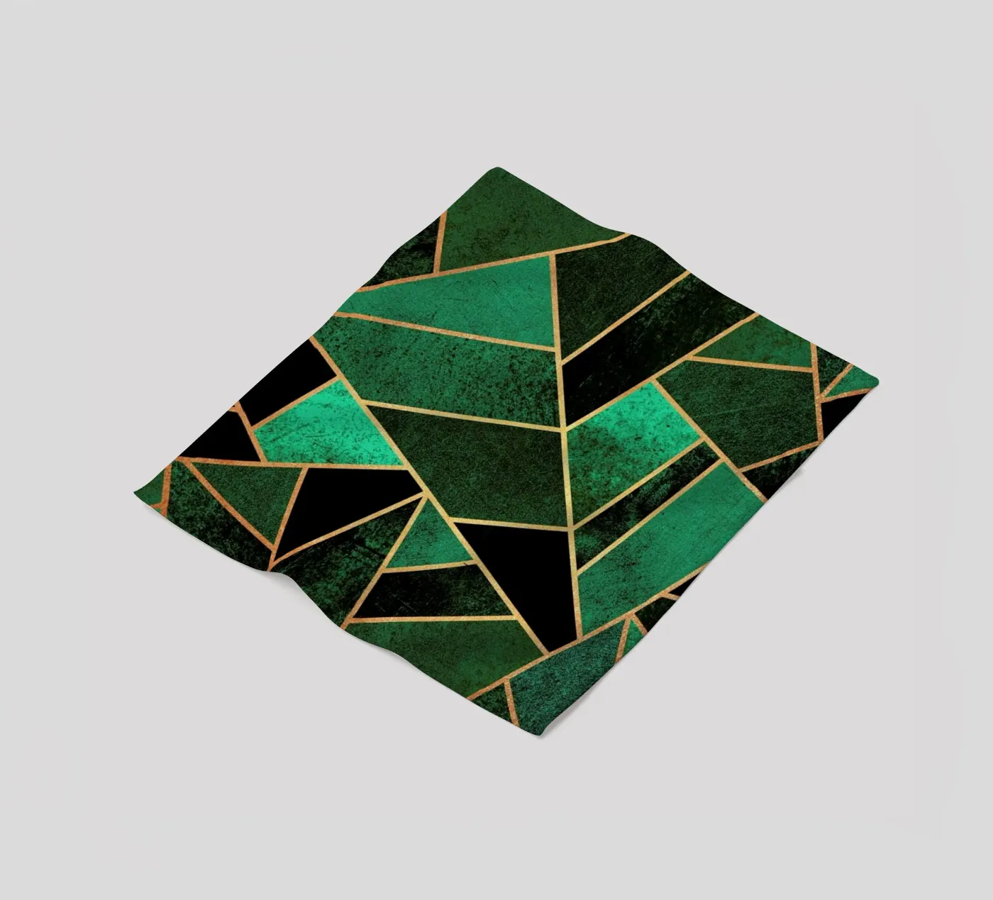 Emerald and Copper fleecedeken van Elisabeth Fredriksson