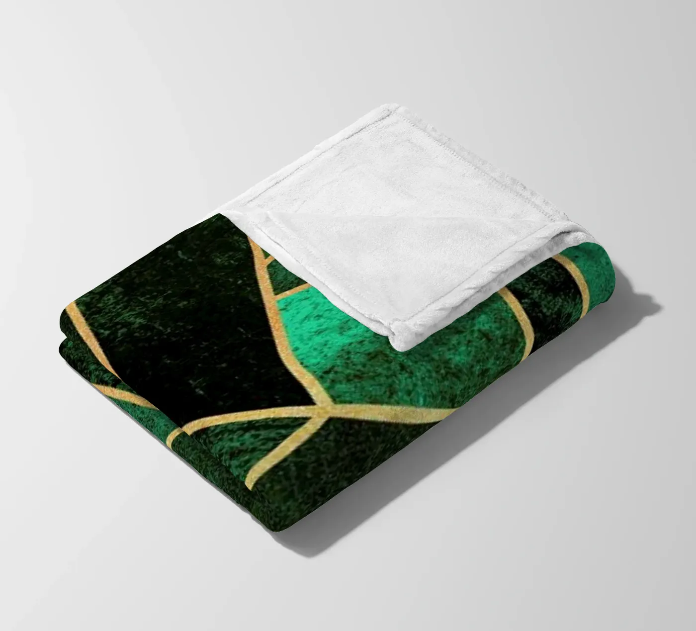 Emerald and Copper fleecedeken van Elisabeth Fredriksson