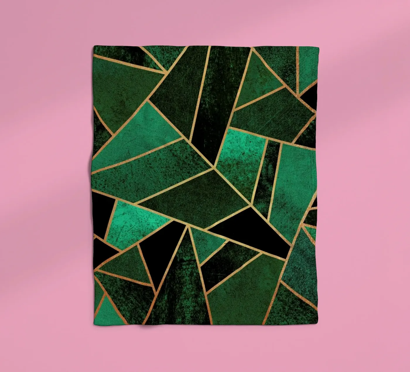 Emerald and Copper fleecedeken van Elisabeth Fredriksson