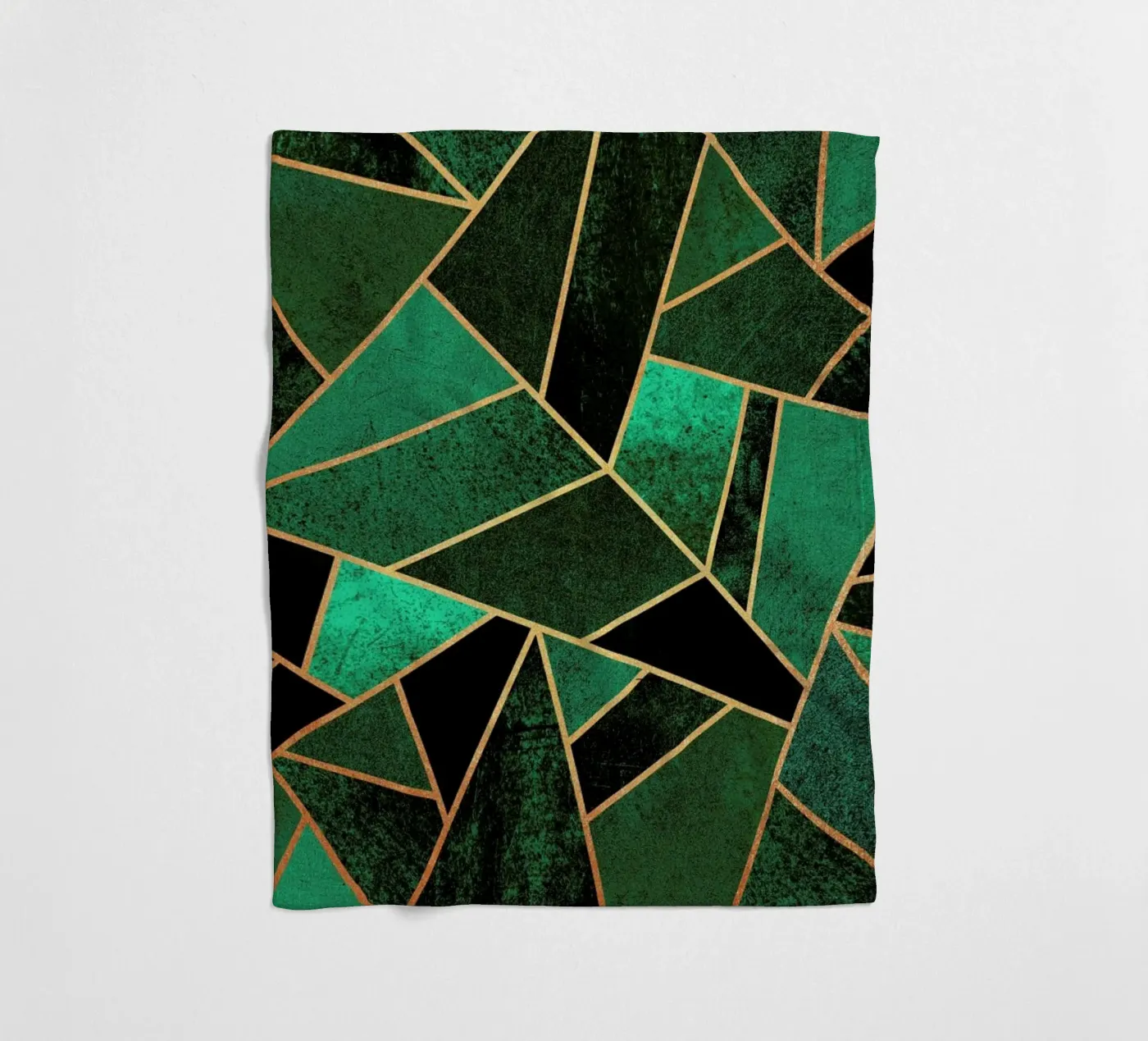Emerald and Copper fleecedeken van Elisabeth Fredriksson
