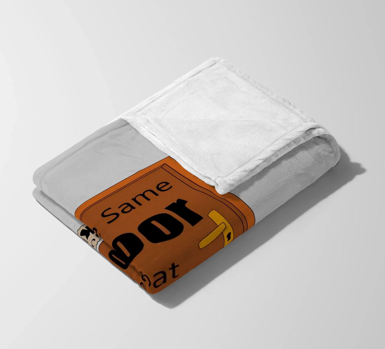 The same door that separete also unite fleece blanket by Loobs