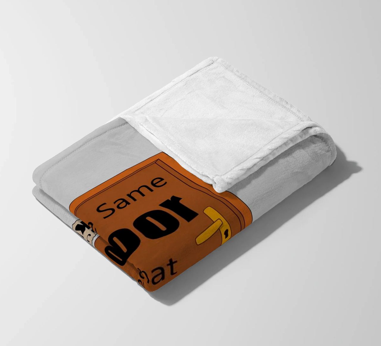 The same door that separete also unite fleece blanket by Loobs