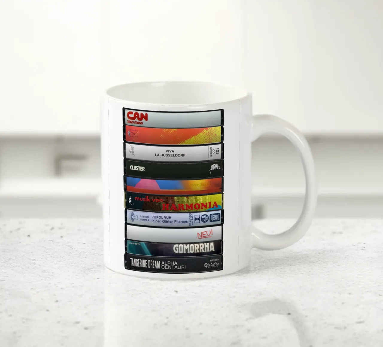 Album Krautrock - Cassette da collezione tazza in ceramica da MrMustardPrints
