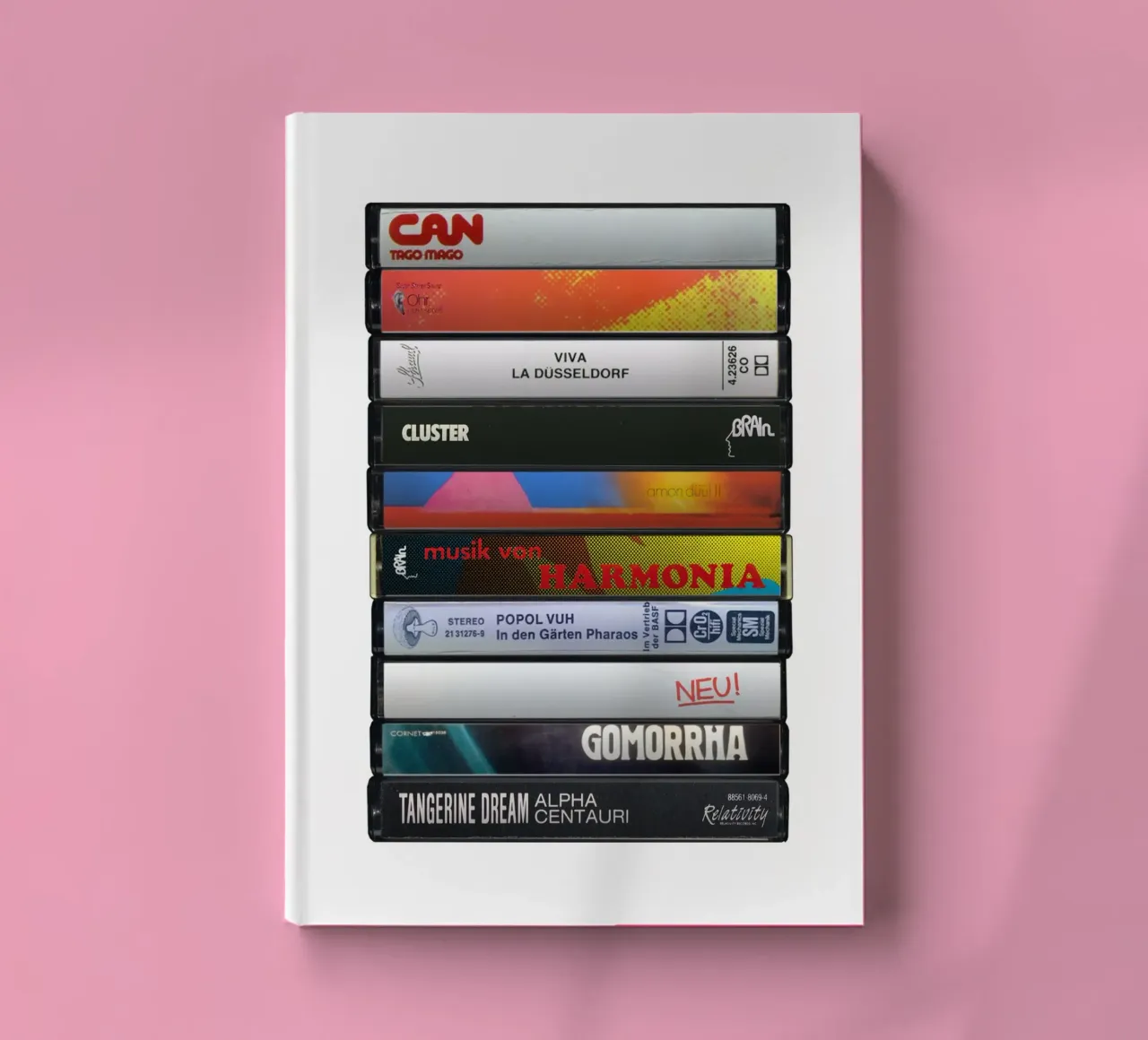 Krautrock Albums - Collected Cassette Print notebook by MrMustardPrints