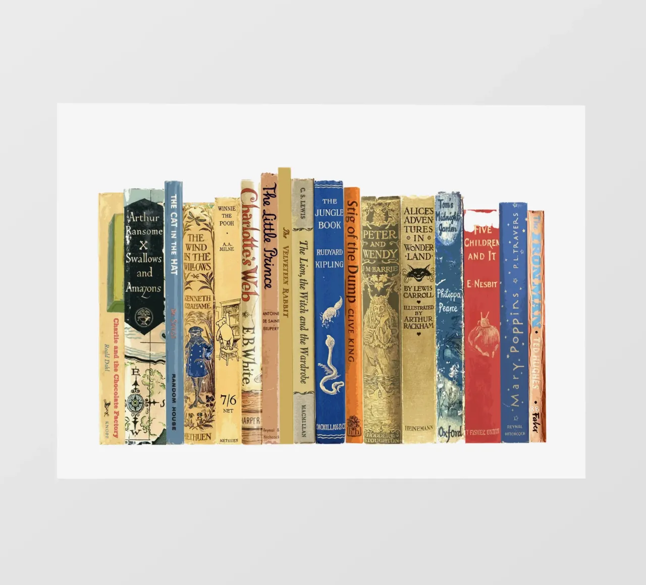 Classici per bambini - La più grande collezione di libri per bambini pellicola backlit da MissLiterarty