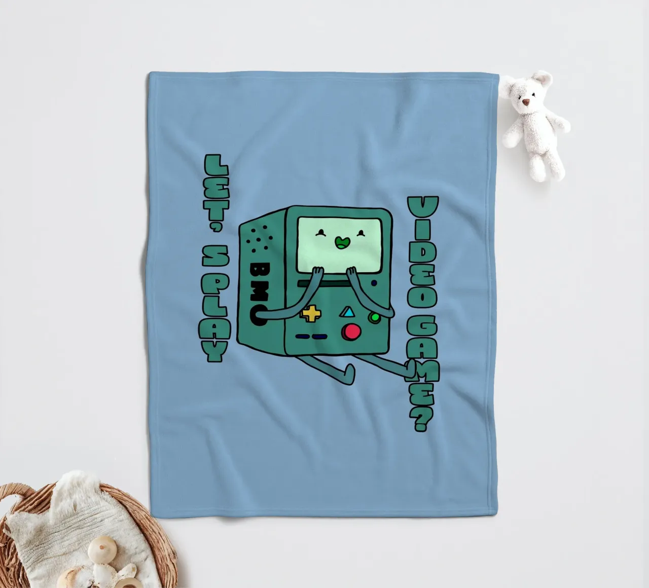 Giochiamo al videogioco? - BMO coperta in pile da Loobs