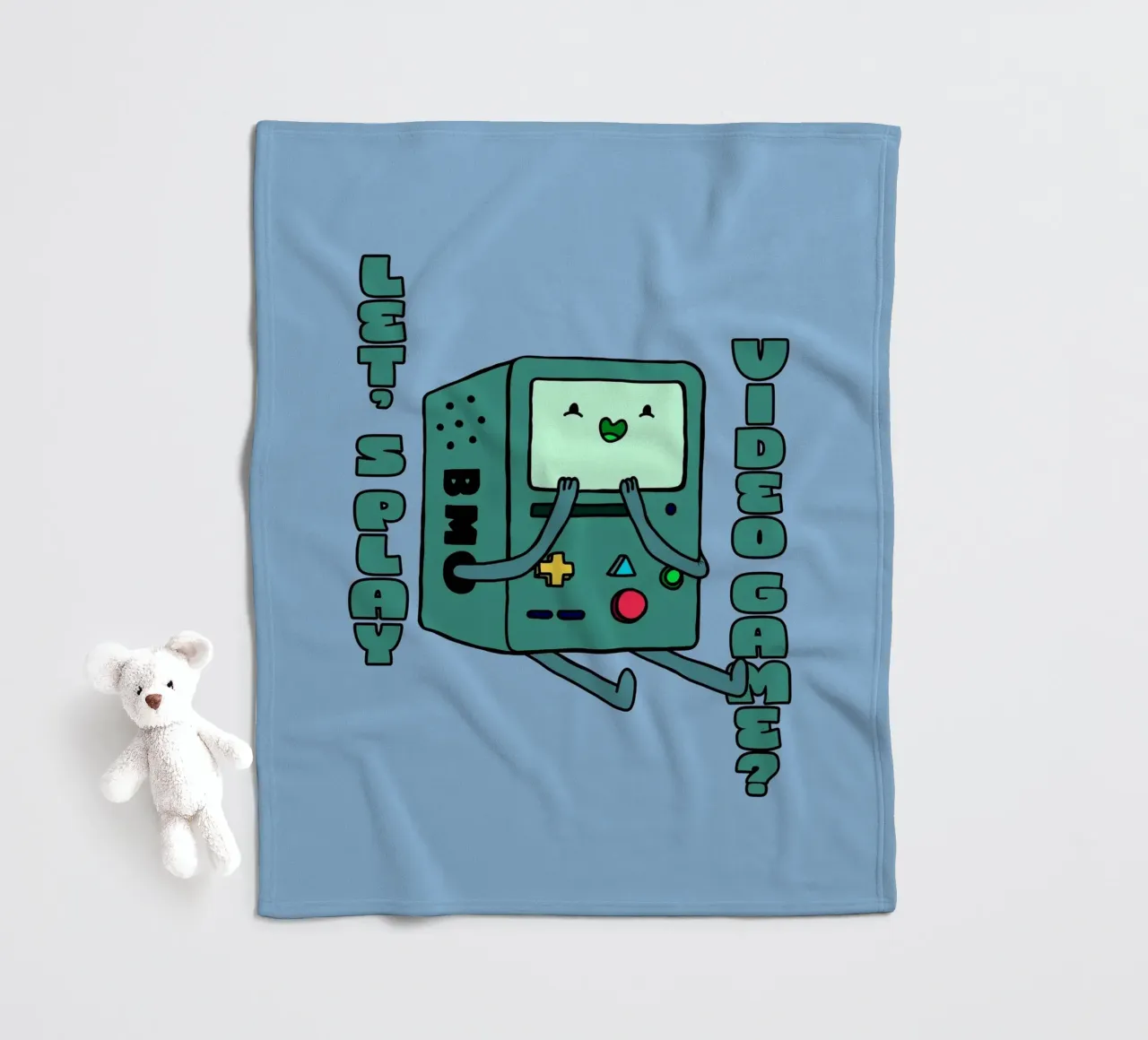 Giochiamo al videogioco? - BMO coperta in pile da Loobs