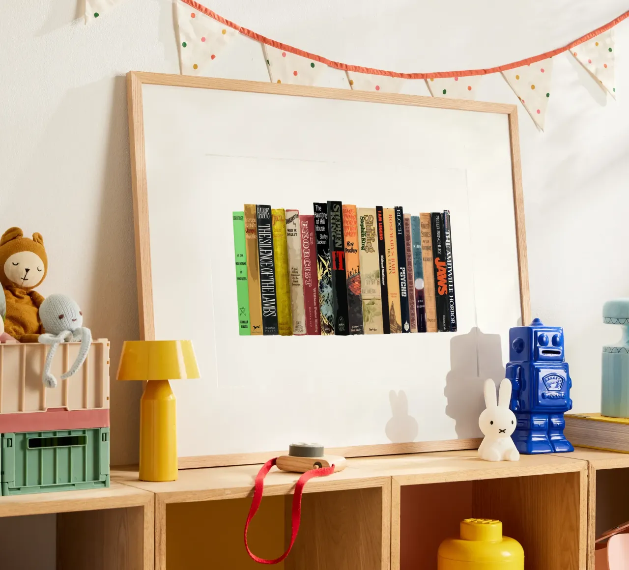Horror Classics - Greatest Horror Books - First Editions poster with plastic frame by MissLiterarty