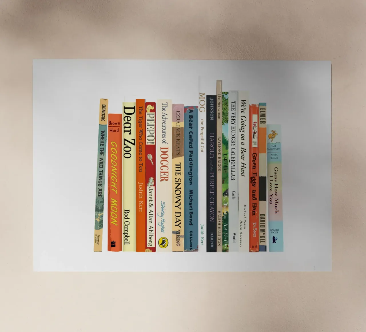 Libri per bambini - I più bei libri per bambini - Dorsi di prima edizione pellicola backlit da MissLiterarty