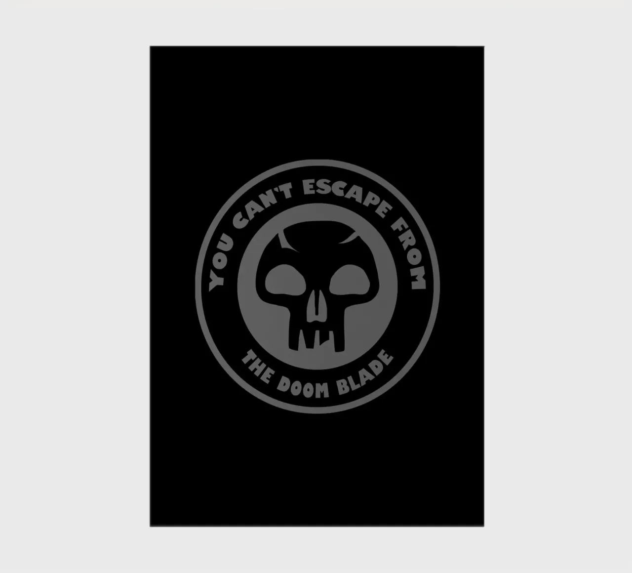 You can't escape from the doom blade notebook by Loobs