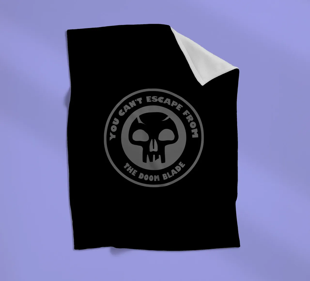 You can't escape from the doom blade fleece blanket by Loobs