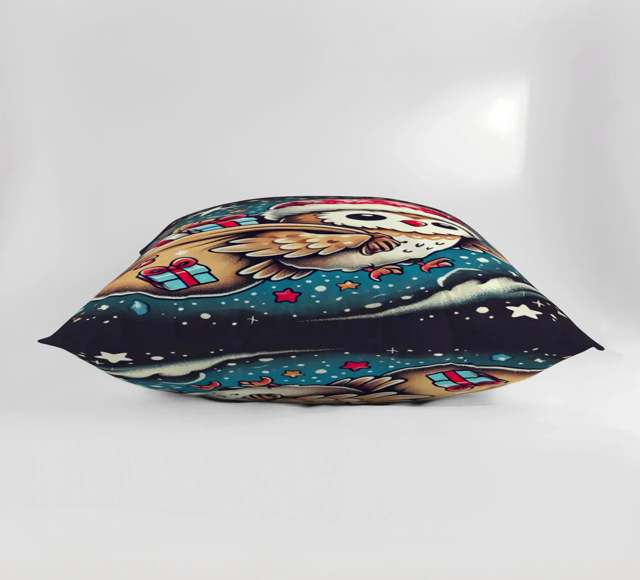 Owl Gift Courier decorative cushion by FluffyToons