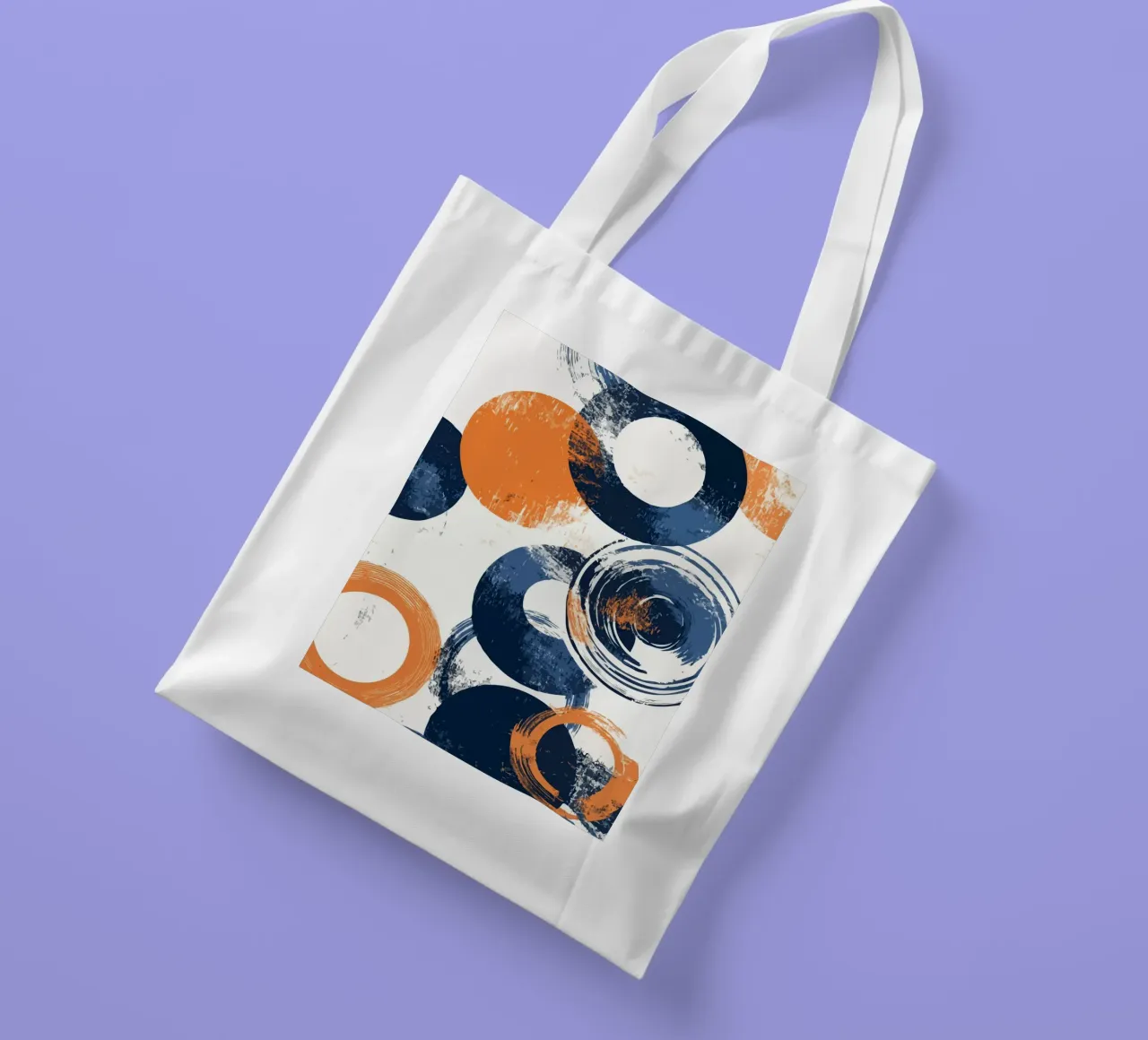 overlapping circles borsa in juta da ramosashop
