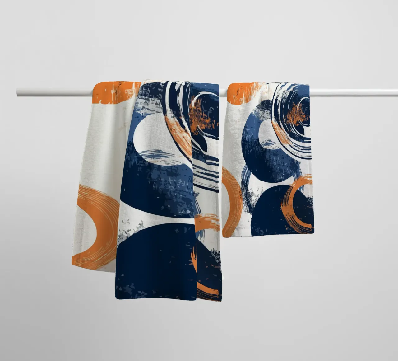 overlapping circles asciugamano da bagno da ramosashop