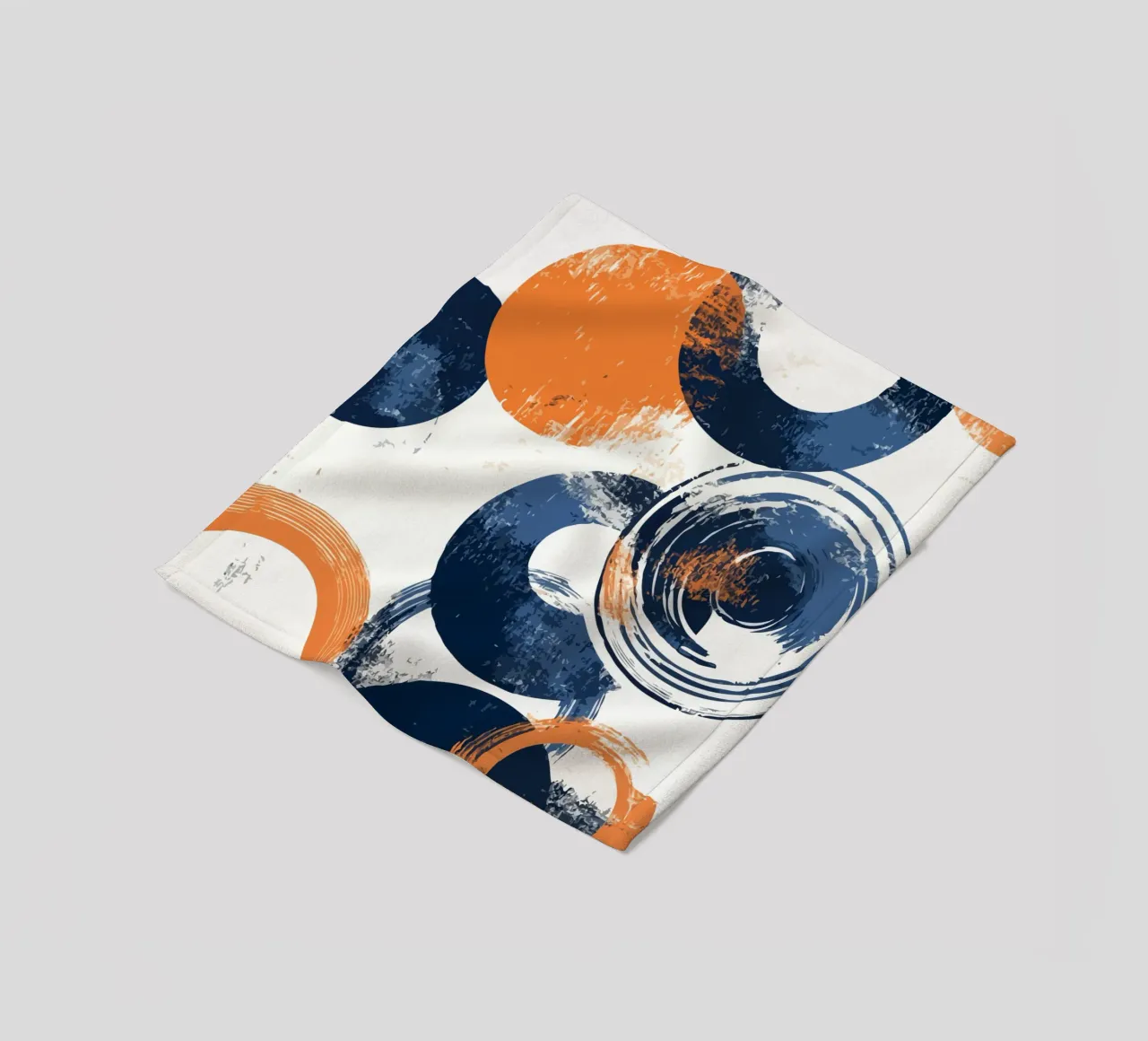 overlapping circles fleece blanket by ramosashop