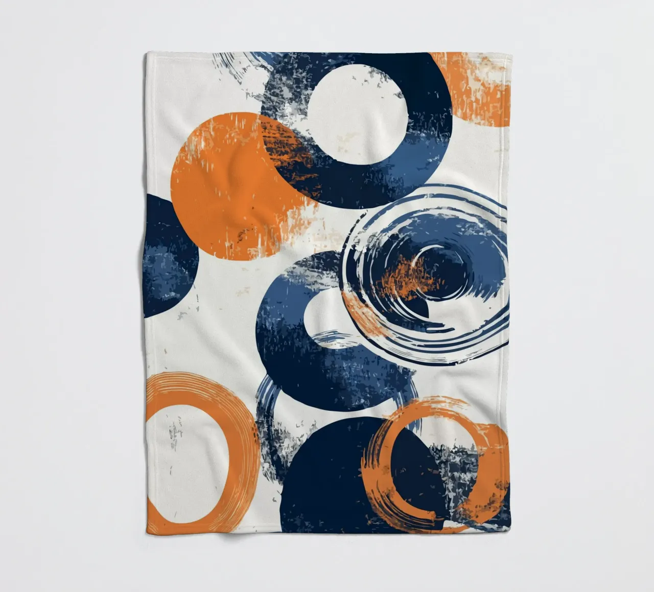 overlapping circles fleece blanket by ramosashop