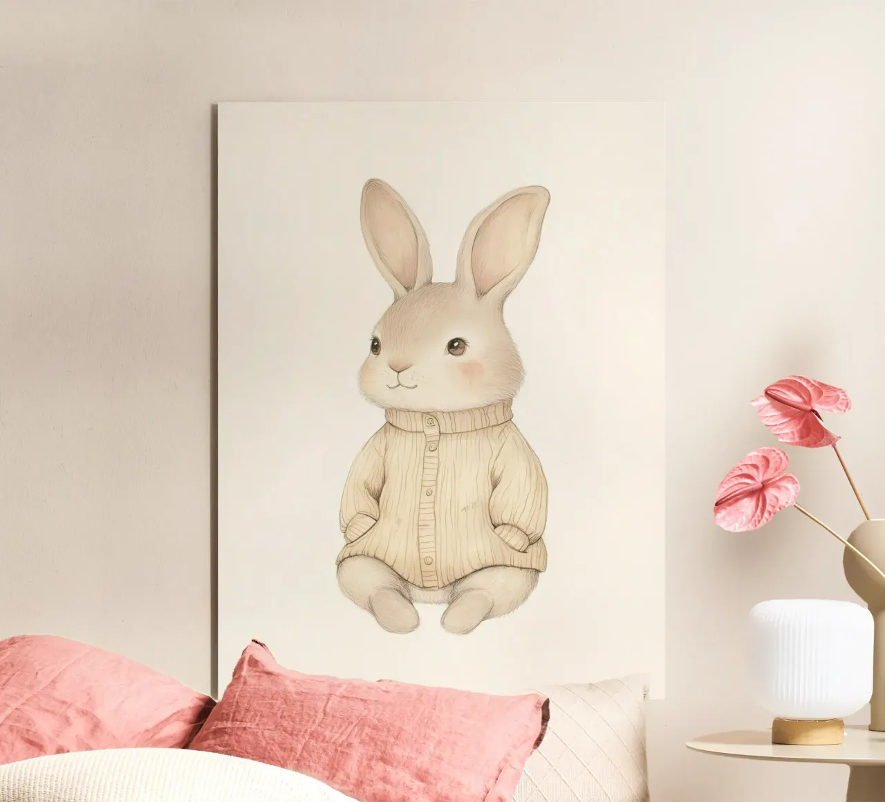 Peter Cute bunny love forex plate by Carinaprint