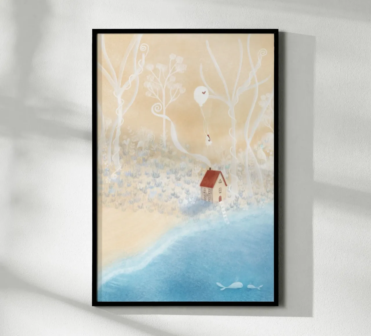 HAUS AM STRAND hahnemühle by Inge Hauser Illustration