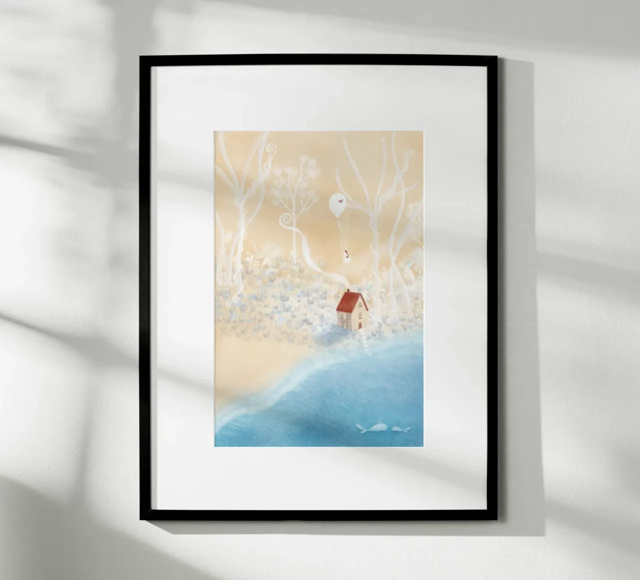 HAUS AM STRAND hahnemühle by Inge Hauser Illustration