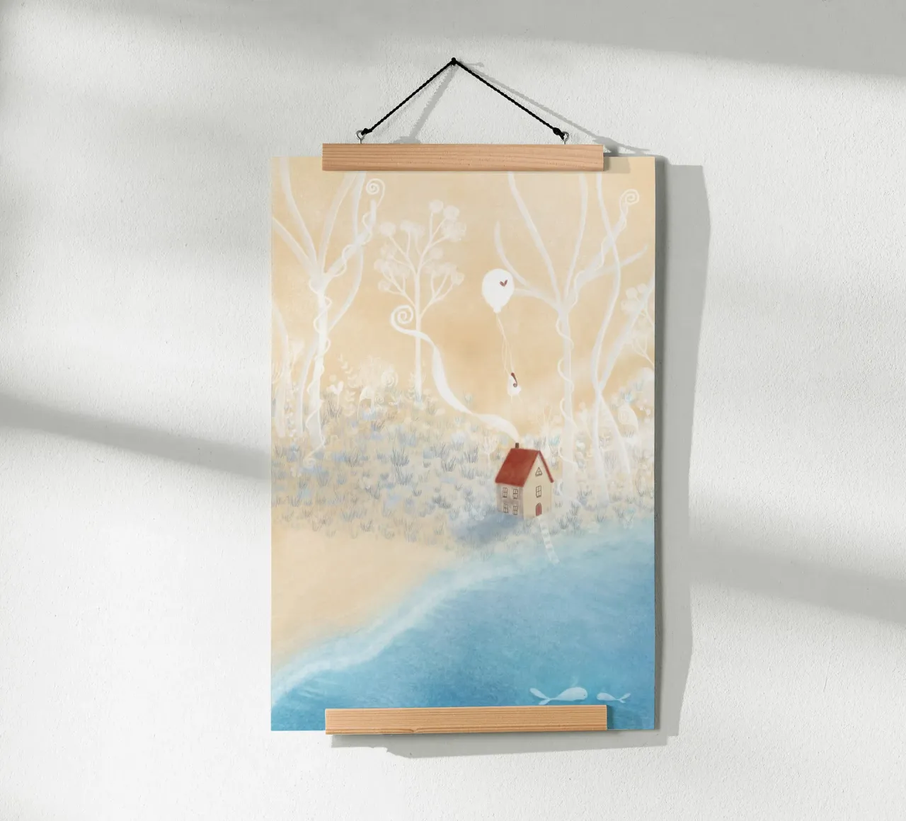 HAUS AM STRAND hahnemühle by Inge Hauser Illustration