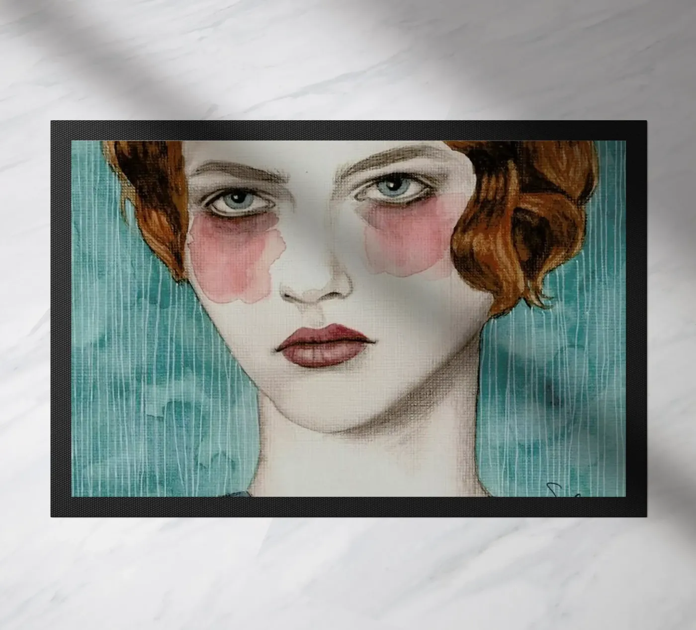 Sasha doormat by Sofia Bonati