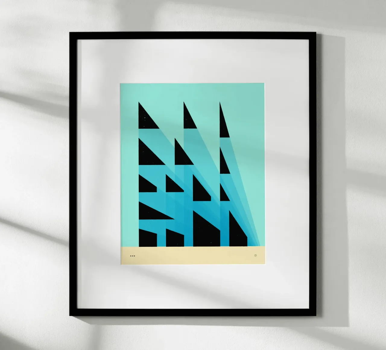 PROSPETTIVE poster con telaio in plastica da Jazzberry Blue