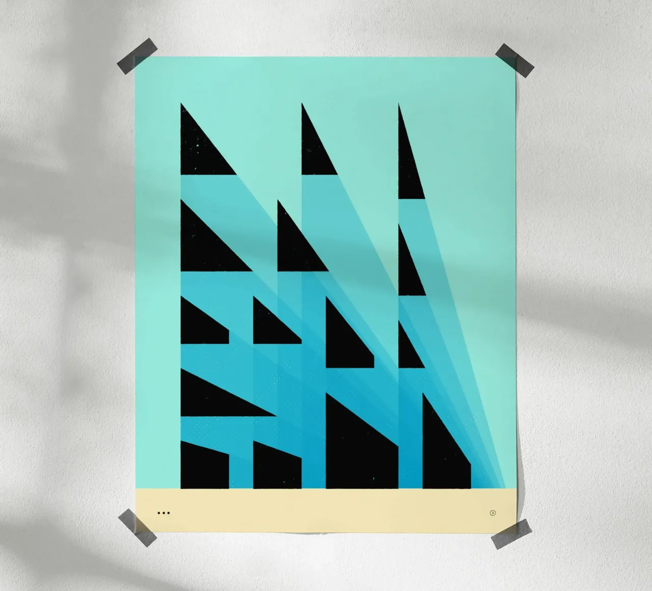 PROSPETTIVE poster con telaio in plastica da Jazzberry Blue