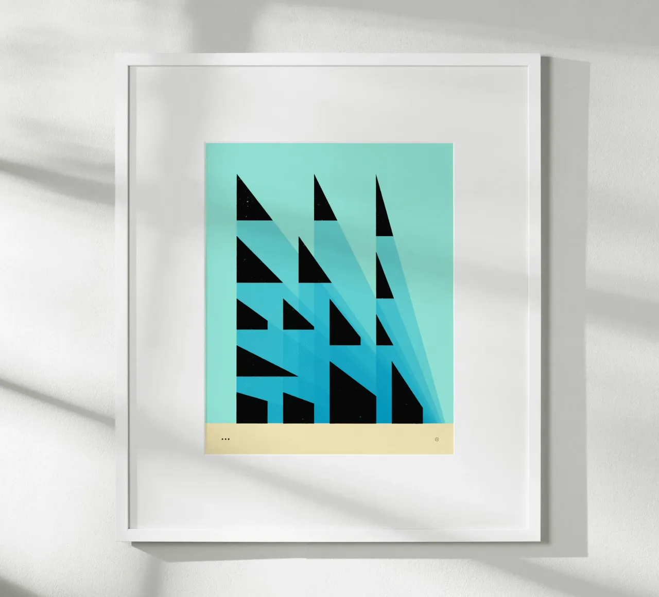 PROSPETTIVE poster con telaio in plastica da Jazzberry Blue