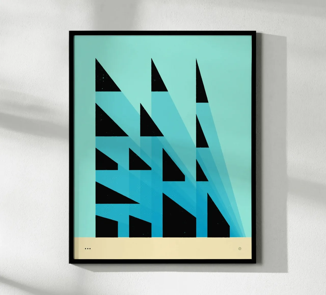 PROSPETTIVE poster con telaio in plastica da Jazzberry Blue