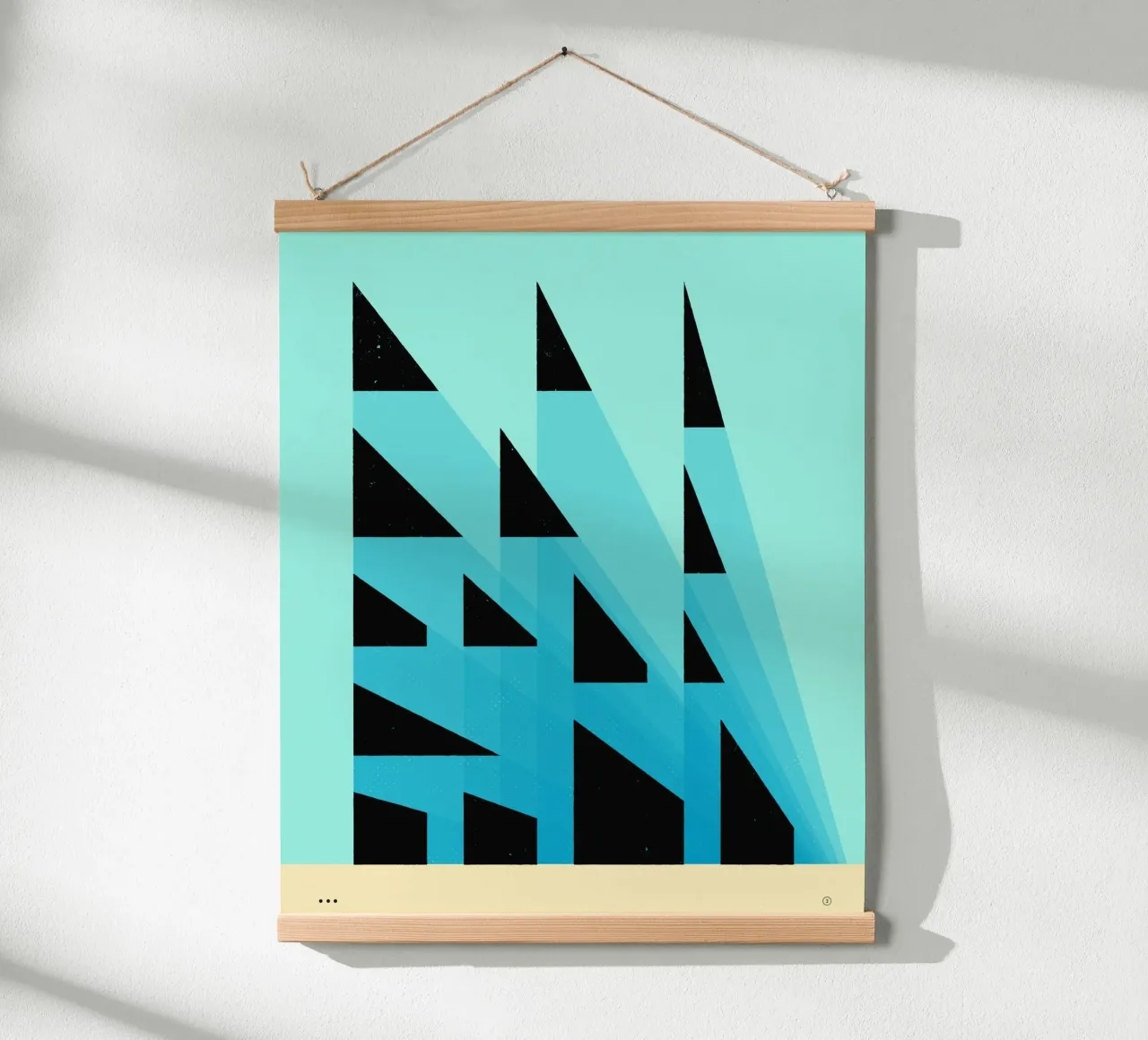PROSPETTIVE poster con telaio in plastica da Jazzberry Blue