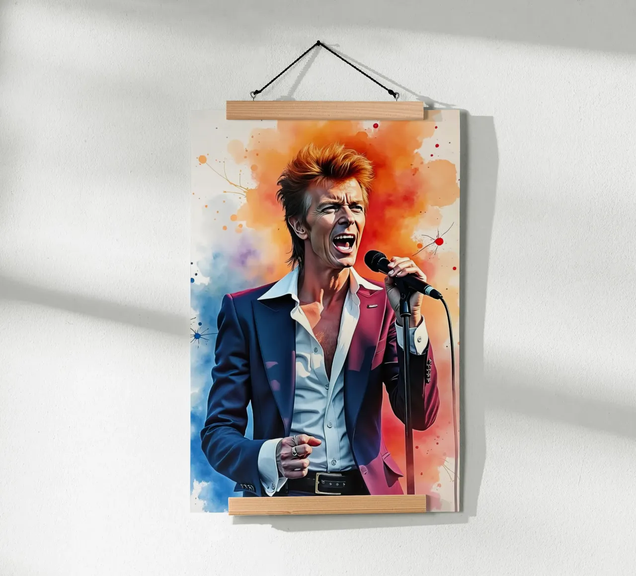 David Bowie in acquerello carta hahnemühle da ARTVI-SHOP