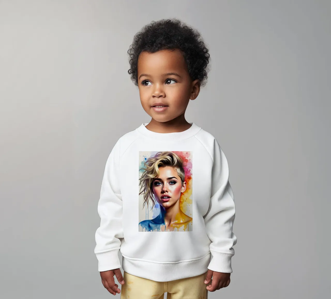 Miley Cyrus in acquerello felpa neonato da ARTVI-SHOP