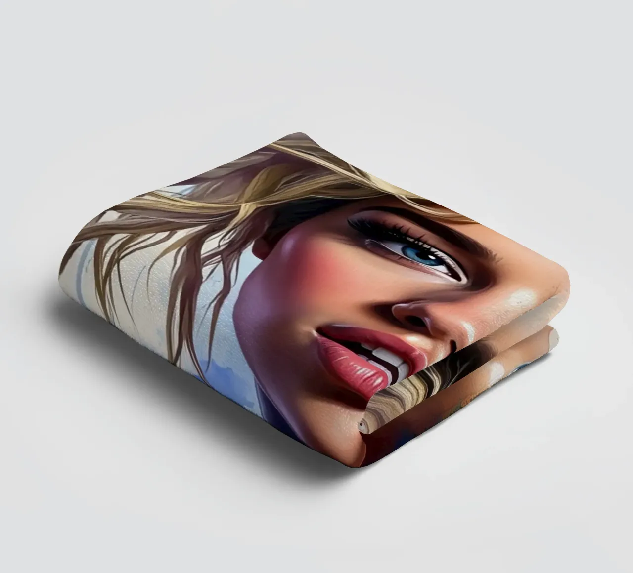 Miley Cyrus in acquerello asciugamano da bagno da ARTVI-SHOP