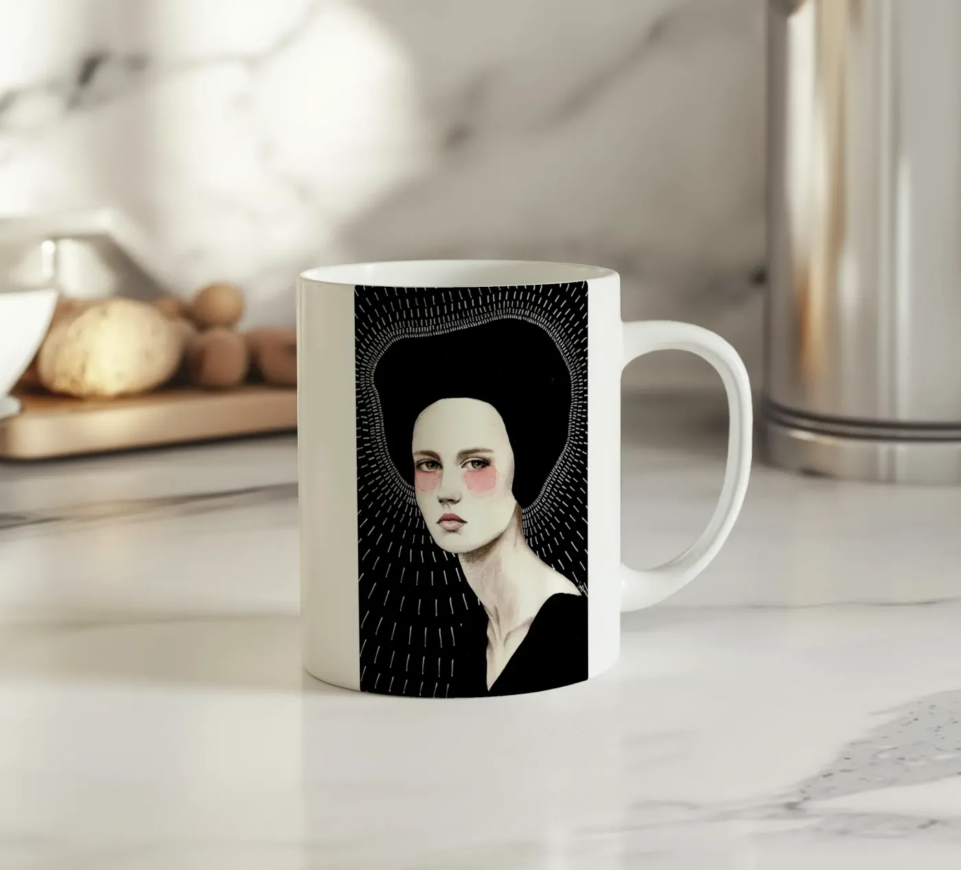 Freda ceramic mug by Sofia Bonati