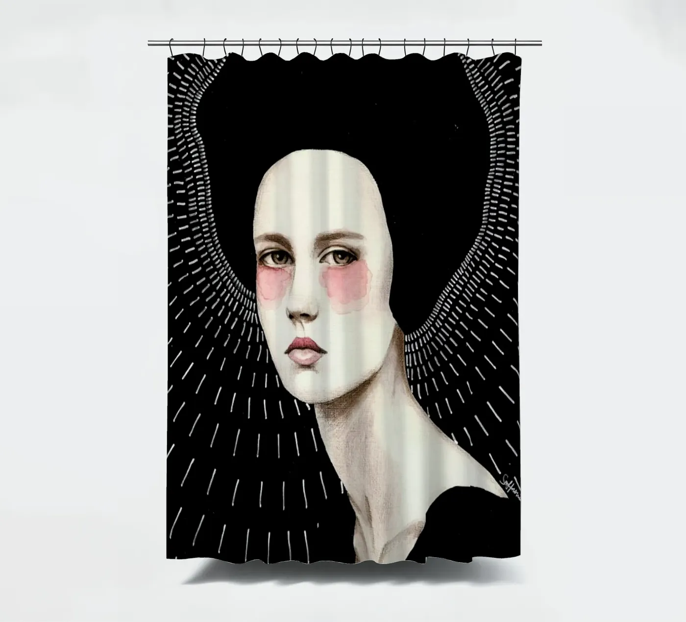 Freda douchegordijn van Sofia Bonati