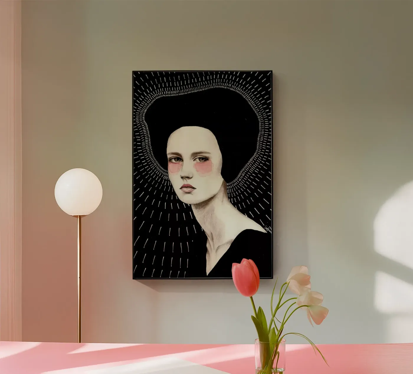 Freda acryl van Sofia Bonati