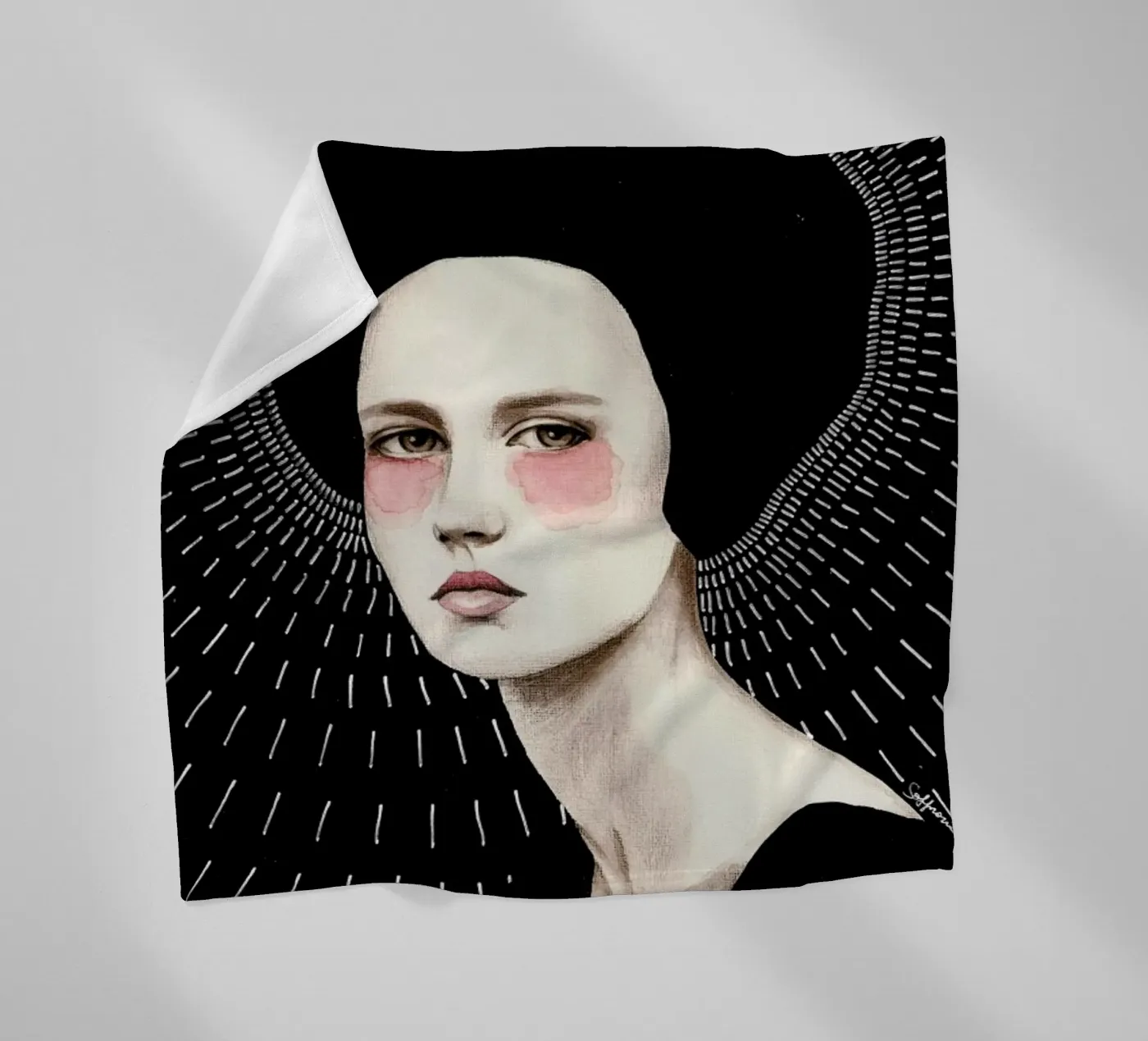 Freda fleece blanket by Sofia Bonati